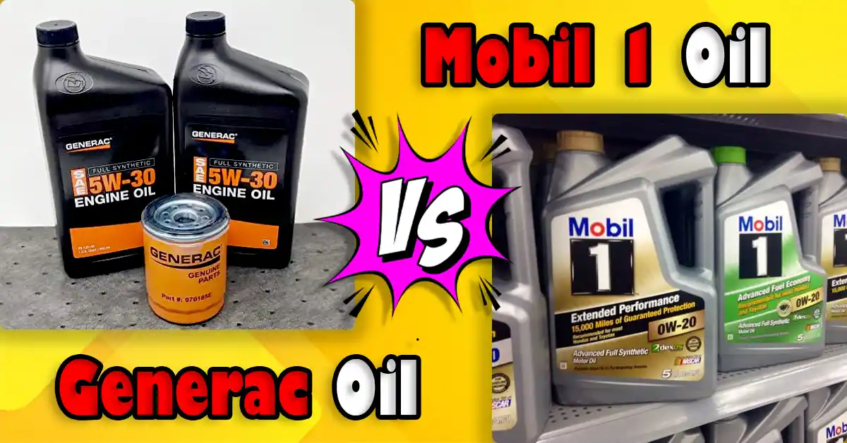 Generac Oil vs Mobil 1