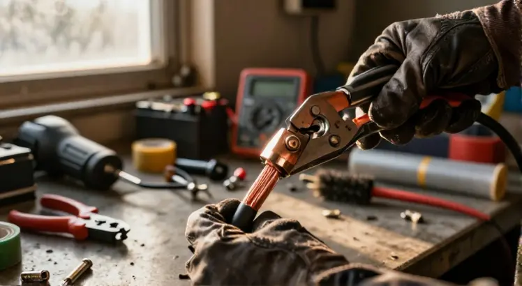 how to crimp battery terminals