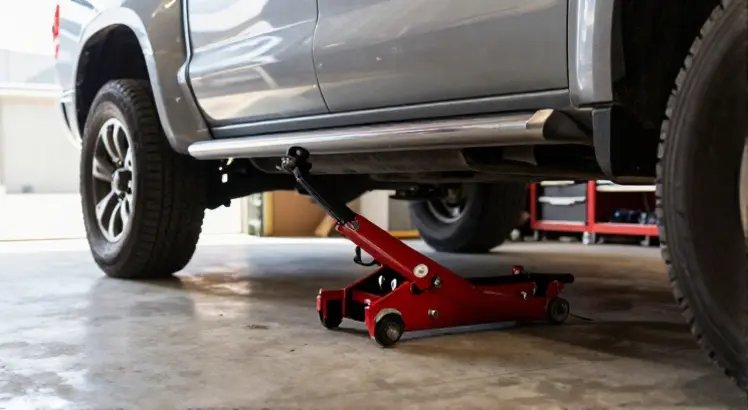 where to jack a truck up